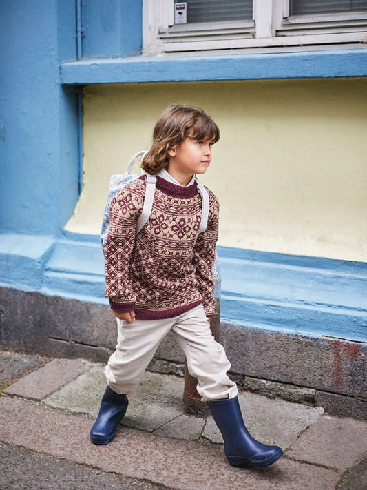 Sandnes garn, Rygja genser til barn - oppskrift, PDF