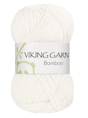 Bamboo 600 hvit, viking garn