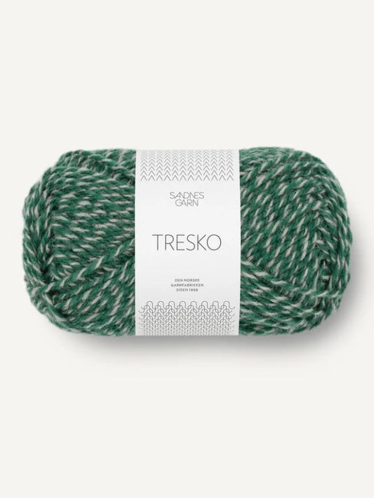 Sandnes garn, Tresko, grønn, grå