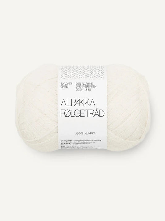 Sandnes Garn Alpakka følgetråd white 1002