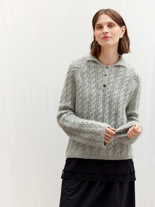 Sandnes Garn - Amber sweater | Garnpakke, lys grå