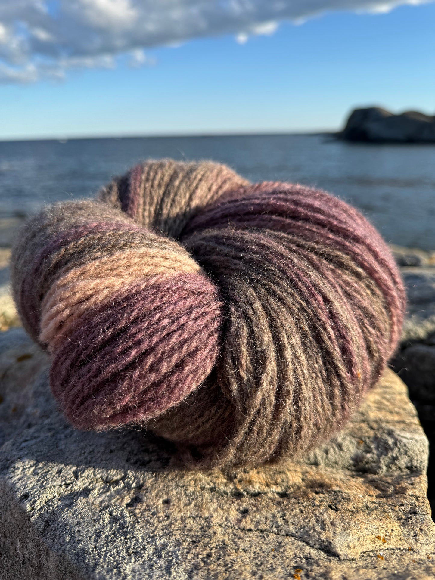 Flerfarget ull 6/2 - lilla farger