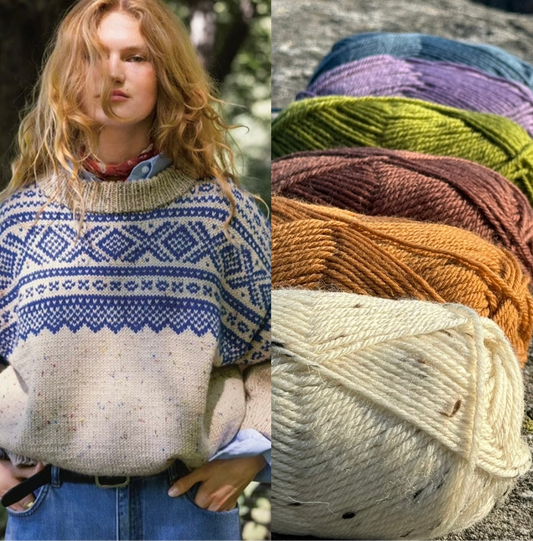 Sandnes garn - Marius damegenser, garnpakke, flere farger