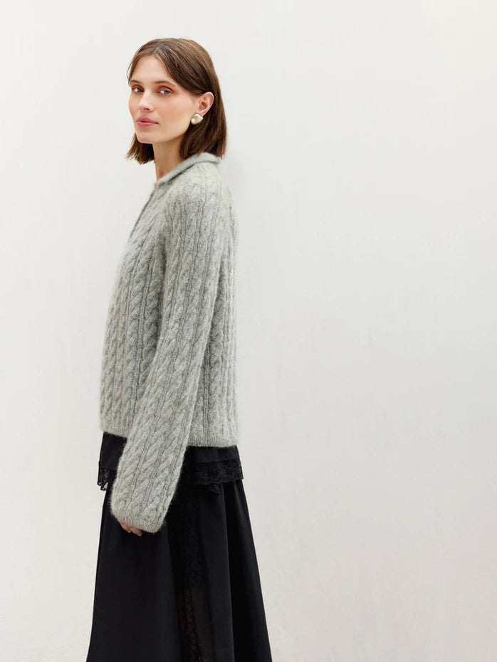 Sandnes Garn - Amber sweater | Garnpakke, lys grå
