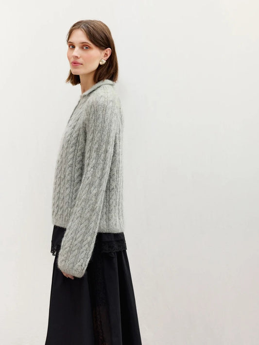 Sandnes Garn - Amber sweater | Garnpakke, lys grå