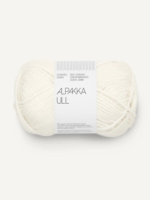 Alpakka Ull White 1002