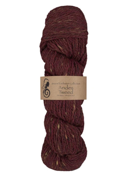Andes tweed, farge burgunder 258, viking garn