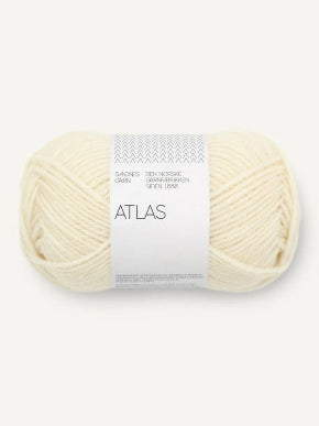 Atlas farge: 1012 natur, Sandnes garn, norsk lamull, merino