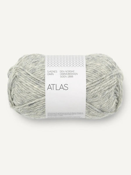 Atlas farge: 1042 gråmelert, Sandnes garn, norsk lamull, merino