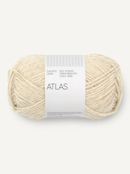 Atlas farge: 2641 naturmelert, Sandnes garn, norsk lamull, merino