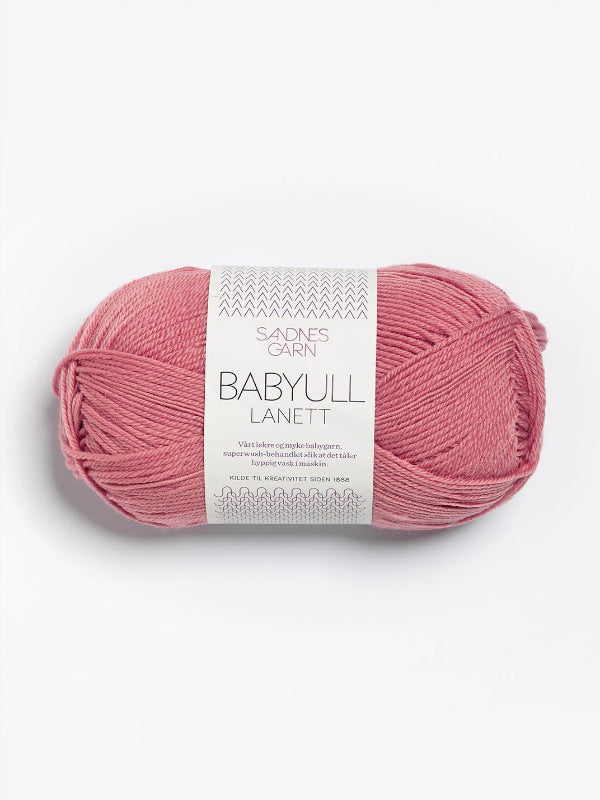 Babyull Lanett, farge støvet gammelrosa 4023