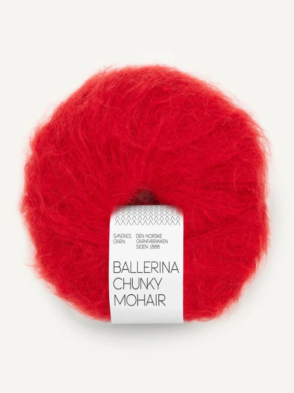 
Ballerina Chunky Mohair True Red 4219