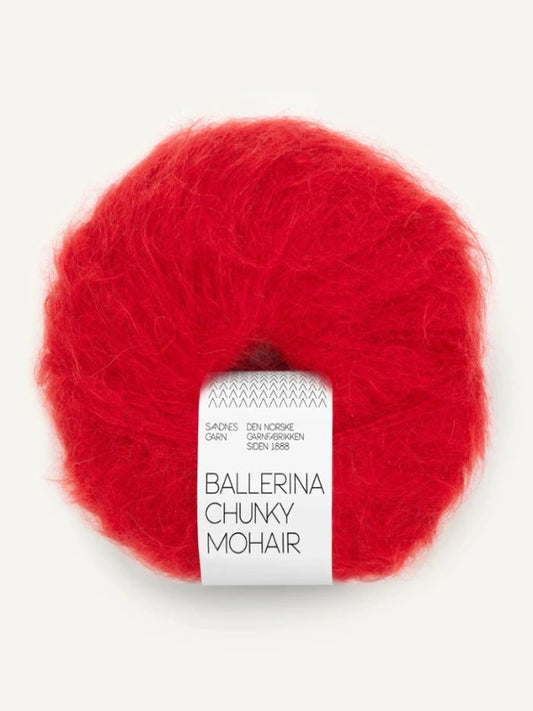 
Ballerina Chunky Mohair True Red 4219