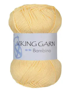 Viking garn, Bambino 443, lys gul