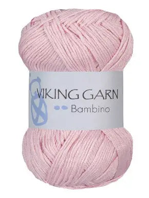 Viking garn, Bambino 465, lys rosa