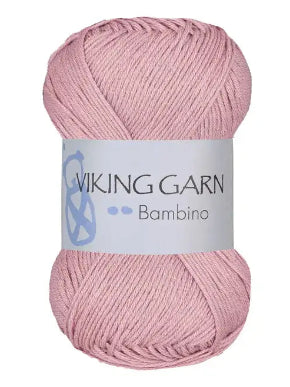 Viking garn Bambino farge 416 pudderrosa