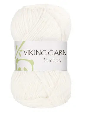 Bamboo 600 hvit, viking garn