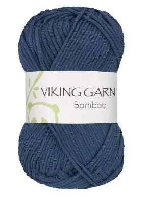 Bamboo 627 mørke blå, viking garn