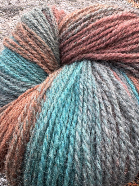 flerfarget merino ull nærbilde av fiber