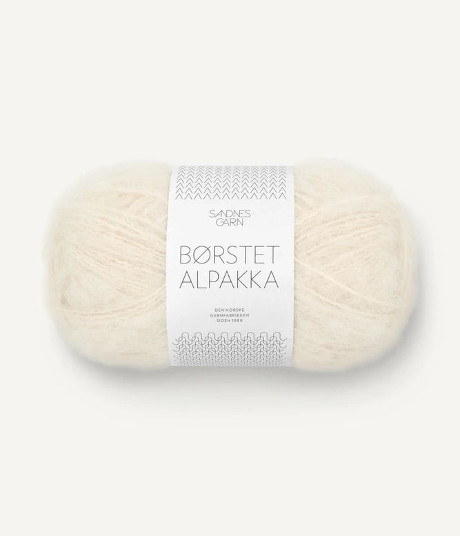 Sandnes garn - Brook cardigan - garnpakke, naturhvit, blå
