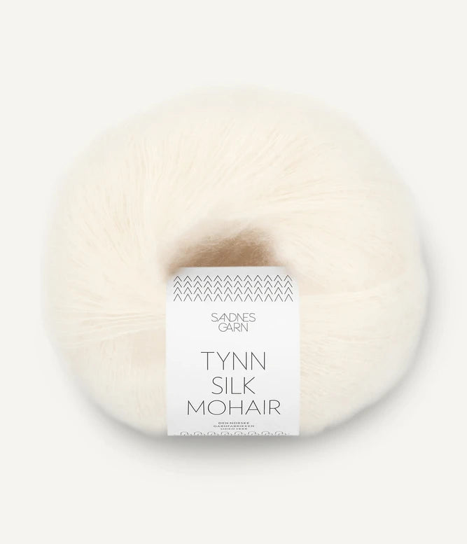 Sandnes garn - Brook cardigan - garnpakke, naturhvit, blå