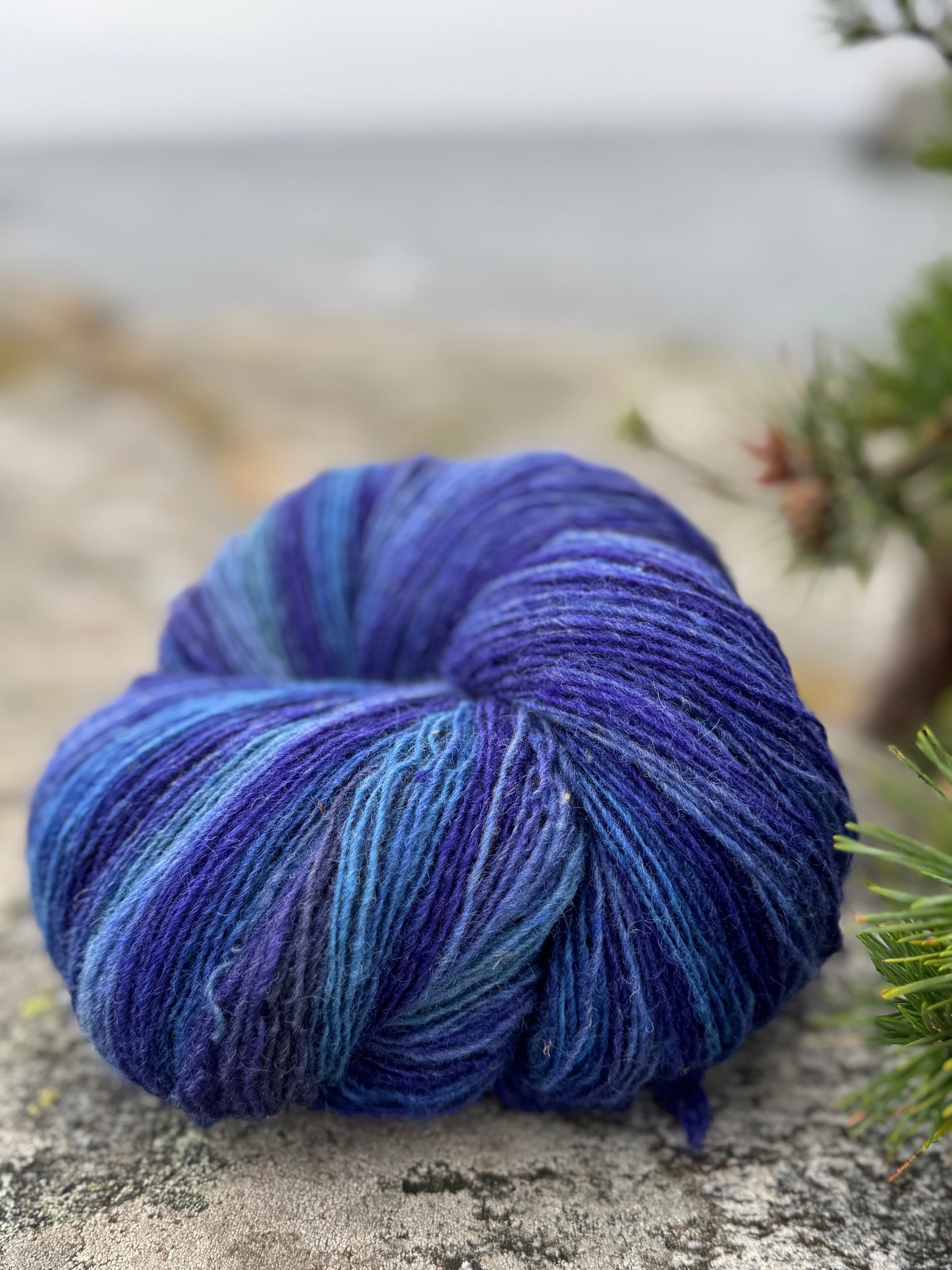 Flerfarget merinoull 6/1 - 1