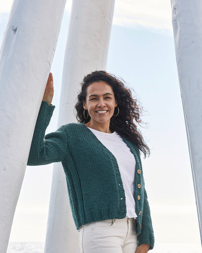 Permin - Kort jakke med ribb i sidene, oppskrift