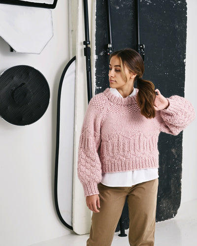 Permin - Sweater med struktur, oppskrift