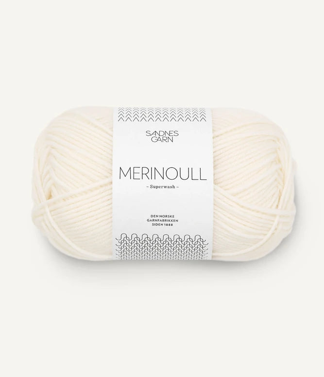 Sandnesgarn merino naturhvit 1002