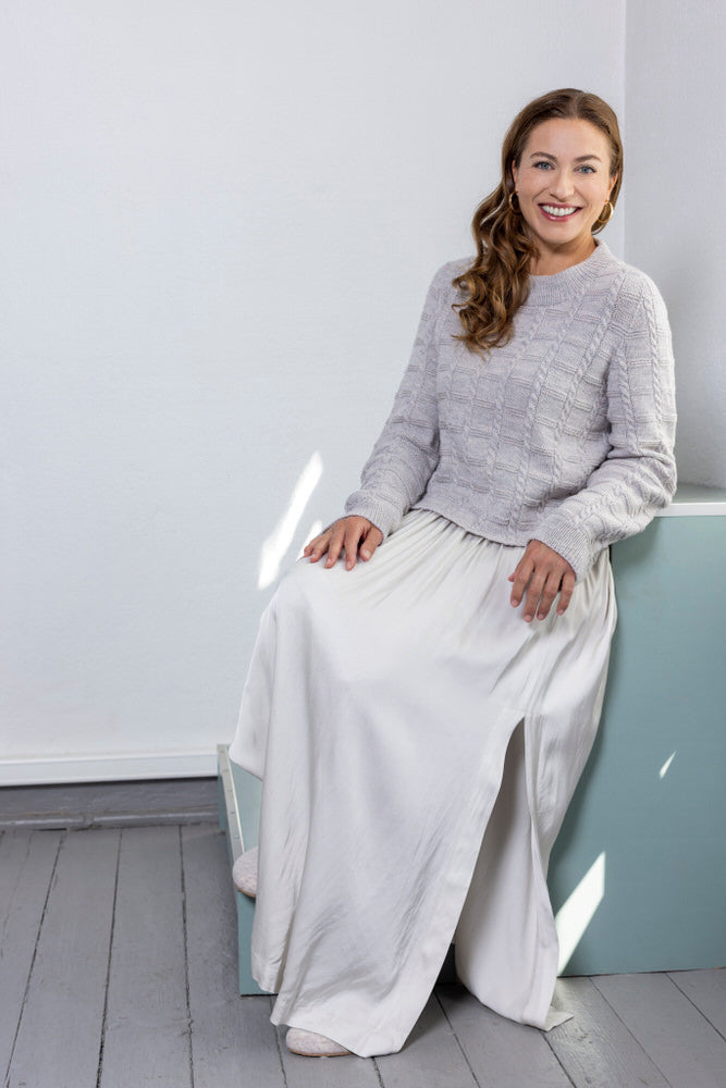 Solberg spinderi - Tynn fletterutegenser, oppskrift