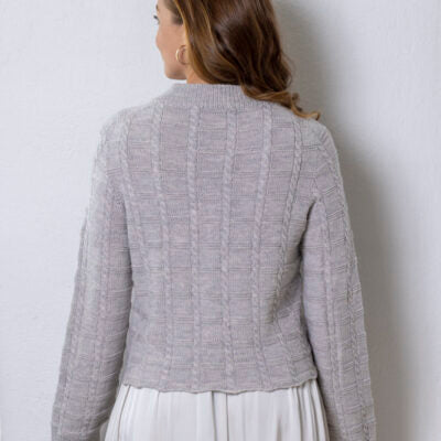 Solberg spinderi - Tynn fletterutegenser, oppskrift