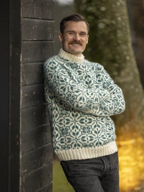 Viking garn - Filippa herregenser- garnpakke, naturhvit bunnfarge