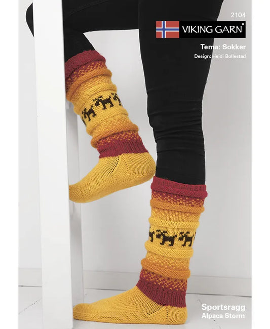 Viking garn - Hefte 2104 Tema: Sokker