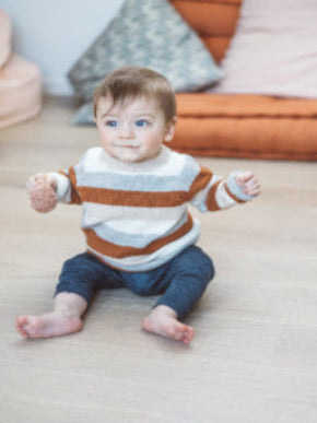 Solberg spinderi - Stripegenser til barn, oppskrift