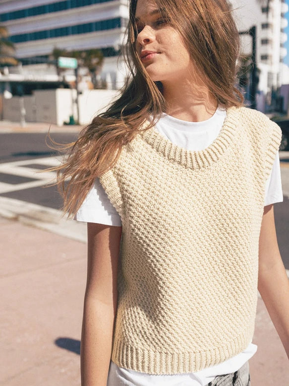 Sandnes garn - Rose topp, oppskrift