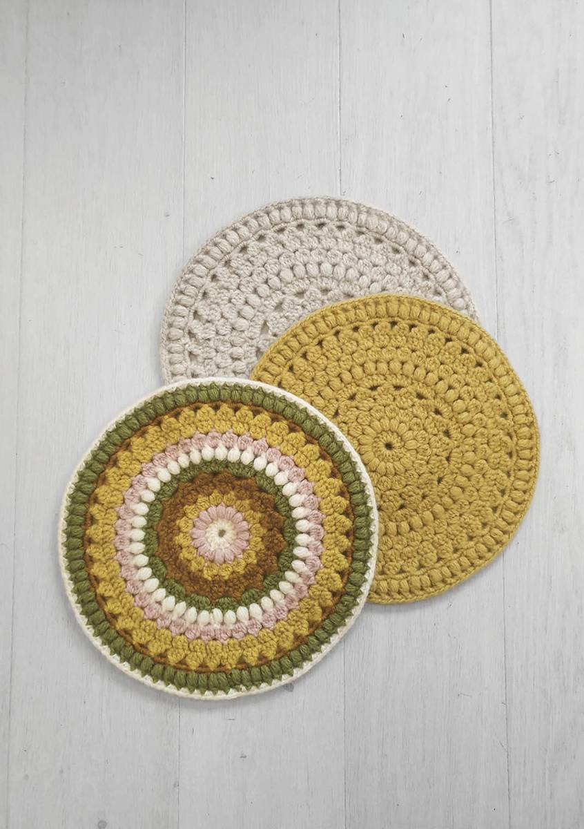 Sandnes garn - Sitteunderlag, oppskrift