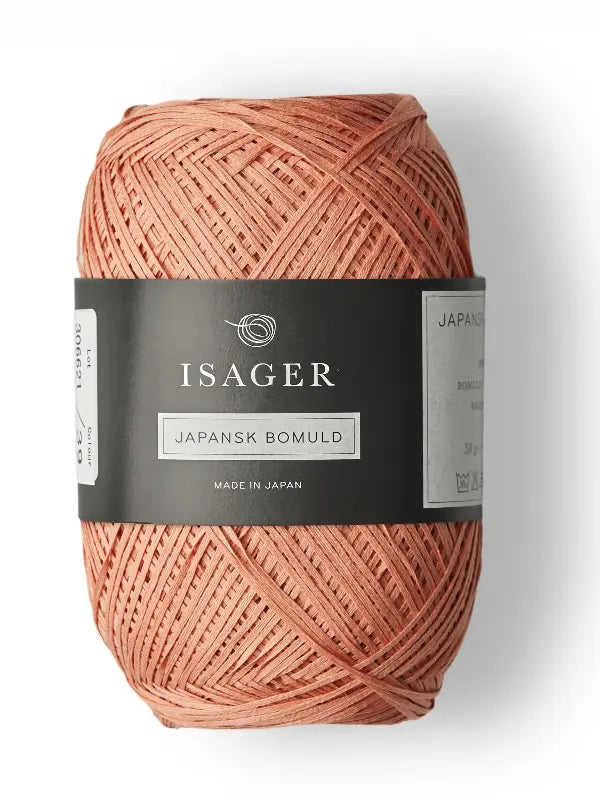 Isager japansk bomull farge 39 terracotta