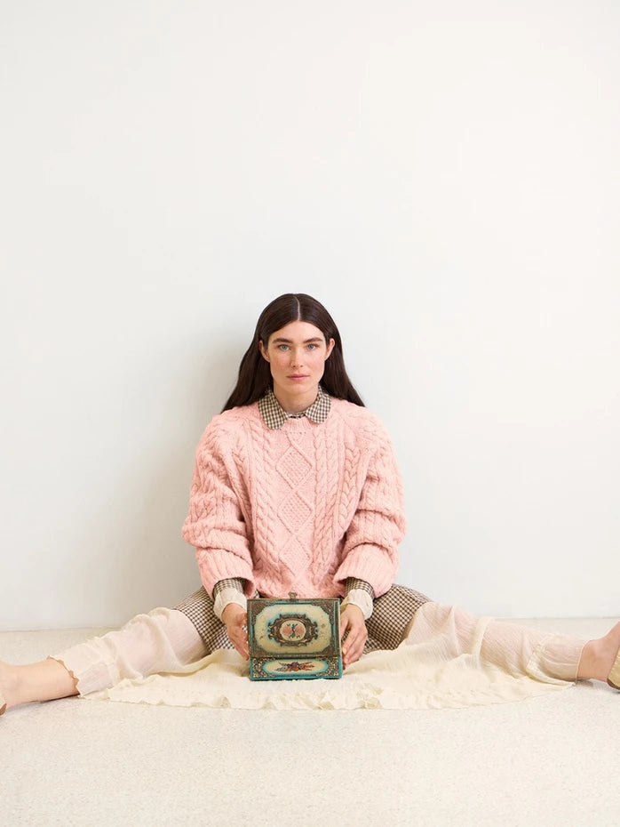 Nyhet fra Sandnes garn, flettegenser