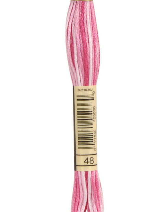 mouline 48, flerfarget, hvit-rosa