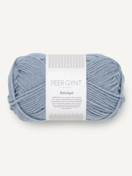 Peer Gynt, petite knit, farge 6050 above te clouds