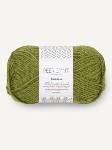 Peer Gynt, petite knit, farge 9564 mattcha