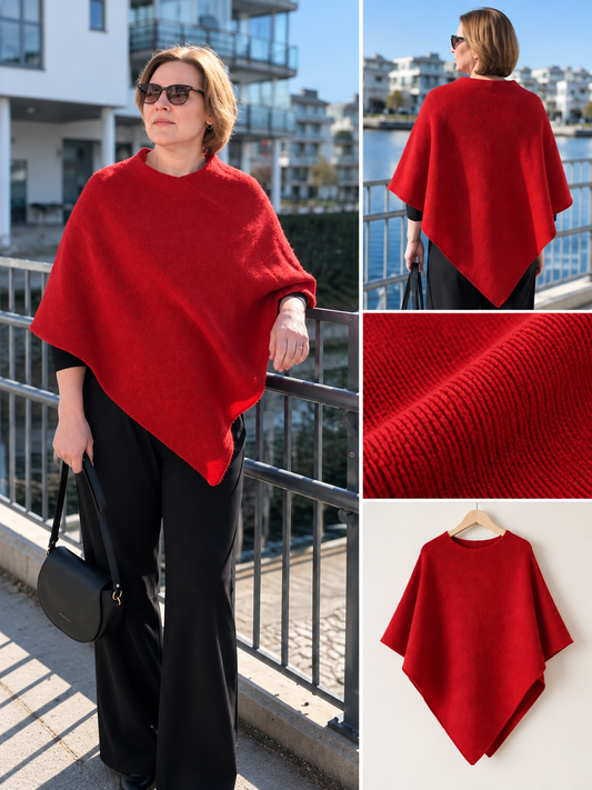 Rød poncho