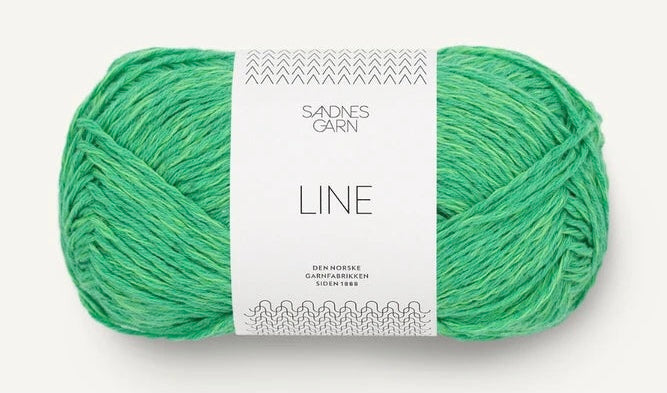 Sandnes_garn_Line_farge_Jelly bean green 8236