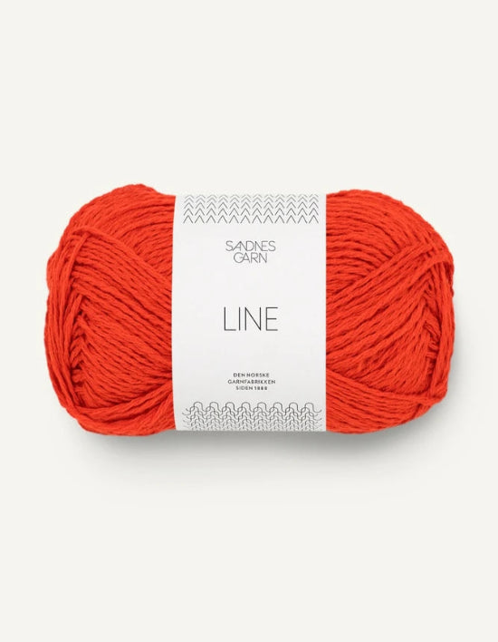 Sandnes_garn_Line_farge_Spicy Orange 3819