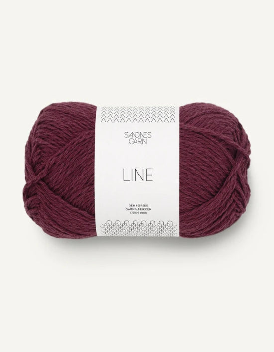 Sandnes_garn_Line_farge_ Burgundy 4372