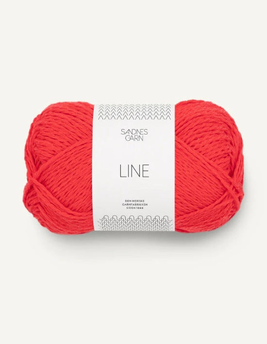 Sandnes_garn_Line_farge_ Flame Scarlet 4108