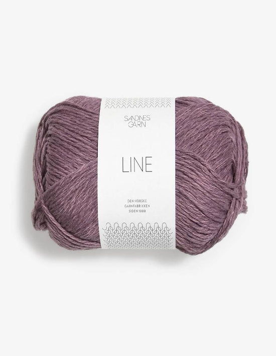 Sandnes_garn_Line_farge_ Lys aubergine 4361