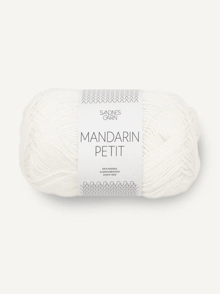 Sandnes garn, Mandarin petit, farge 1002, hvit