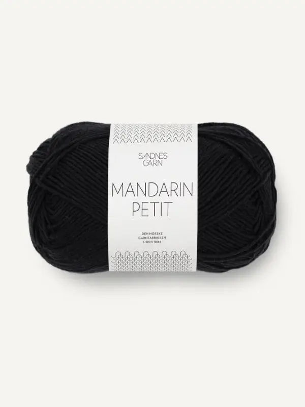 Sandnes garn, Mandarin petit, farge 1099 svart