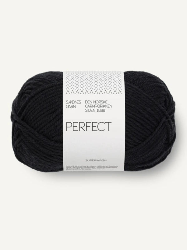 Sandnes garn Perfect farge Black 1099